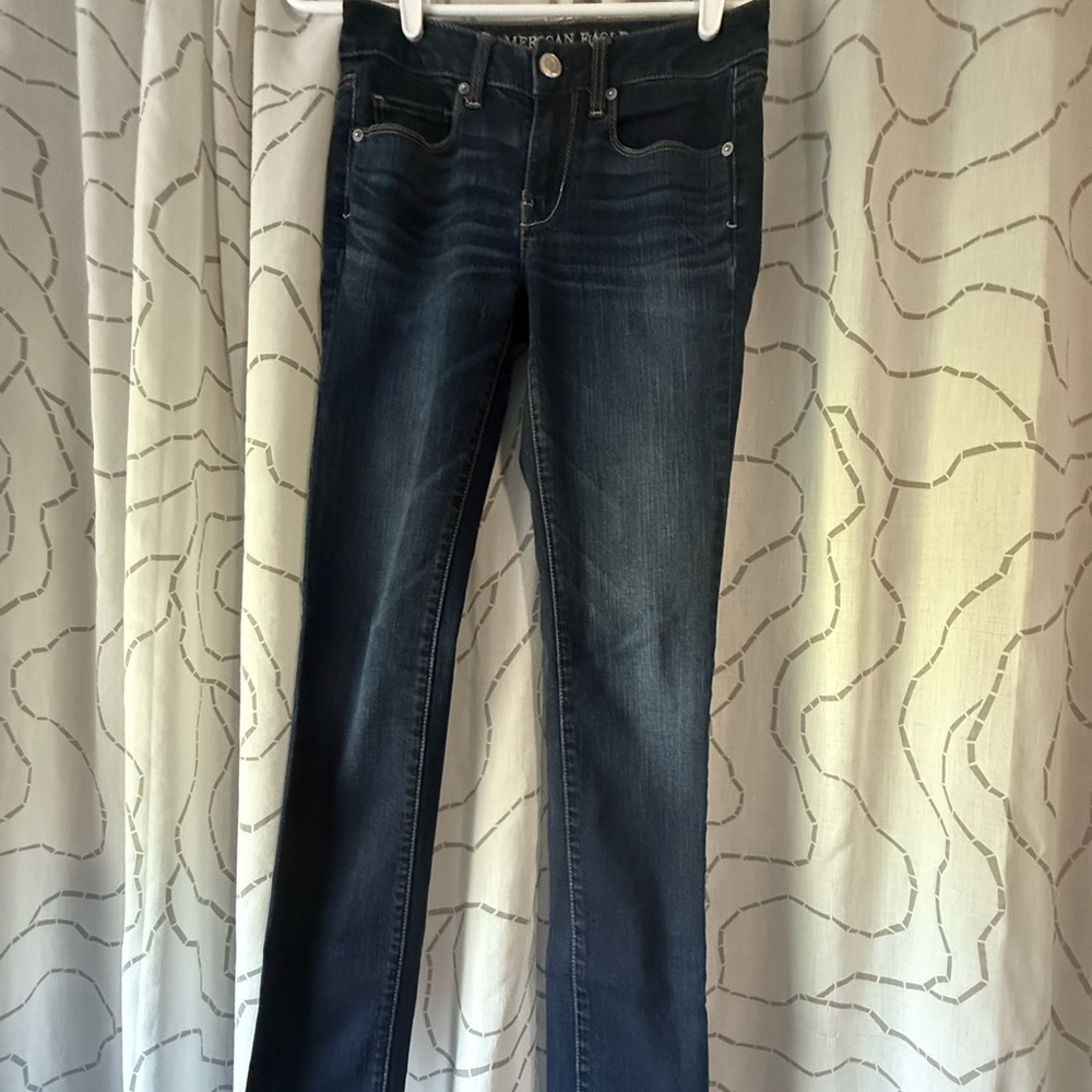 American Eagle Outfitters Dark Blue Skinny Leg Jeans